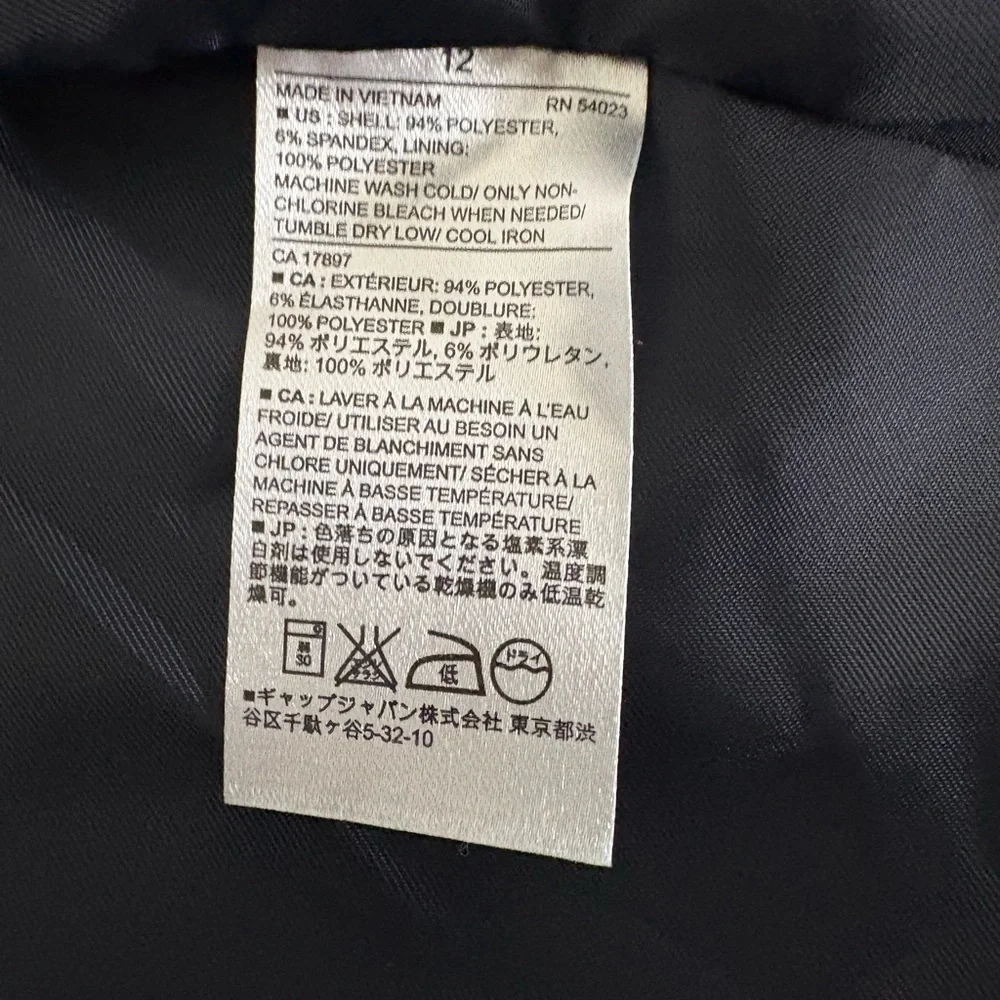 Banana Republic Women's Navy Draped Open-Front Jacket